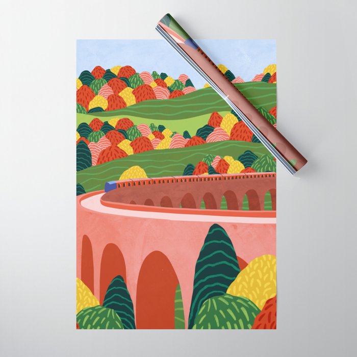 Autumn Express Wrapping Paper Gallery Image 1