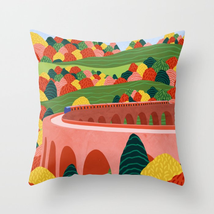 Autumn Express Throw Pillow Gallery Image 6