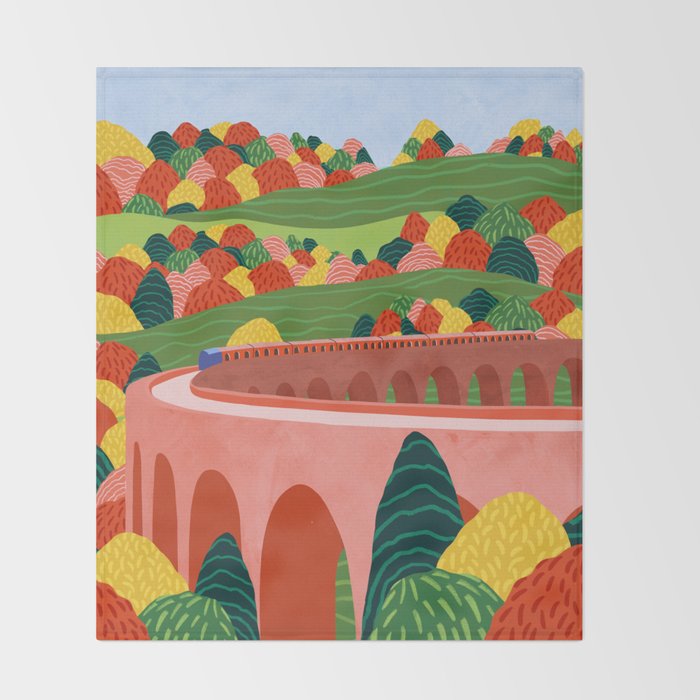 Autumn Express Throw Blanket Gallery Image 2