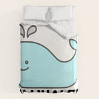 Oh Whale Funny Cute Pun Ocean Animal Cartoon Beach Duvet Cover Gallery Image 6