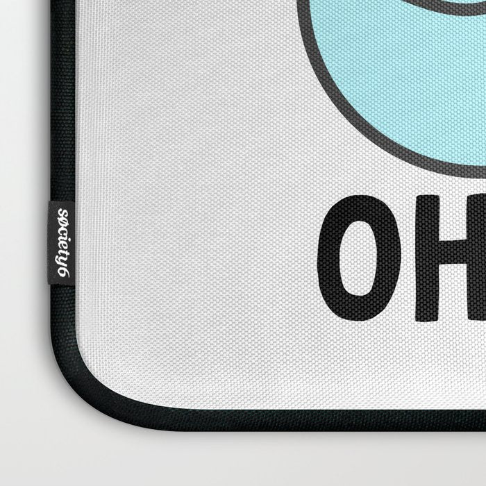 Oh Whale Funny Cute Pun Ocean Animal Cartoon Beach Laptop Sleeve Gallery Image 3