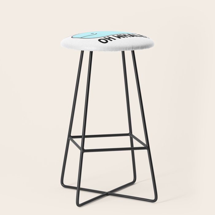 Oh Whale Funny Cute Pun Ocean Animal Cartoon Beach Stool Gallery Image 1