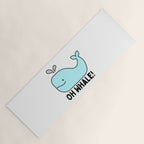 Oh Whale Funny Cute Pun Ocean Animal Cartoon Beach Yoga Mat Gallery Image 1