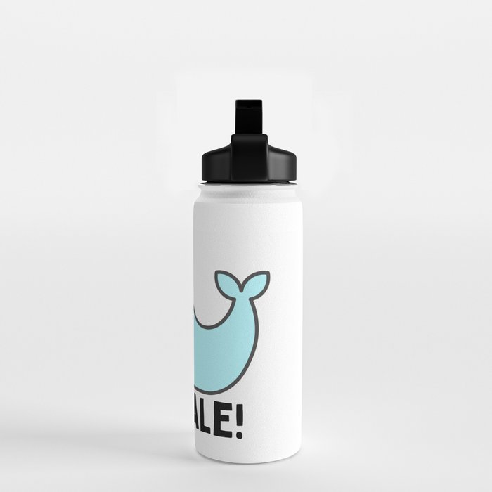 Oh Whale Funny Cute Pun Ocean Animal Cartoon Beach Water Bottle Gallery Image 2