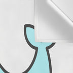 Oh Whale Funny Cute Pun Ocean Animal Cartoon Beach Wall Tapestry Gallery Image 3