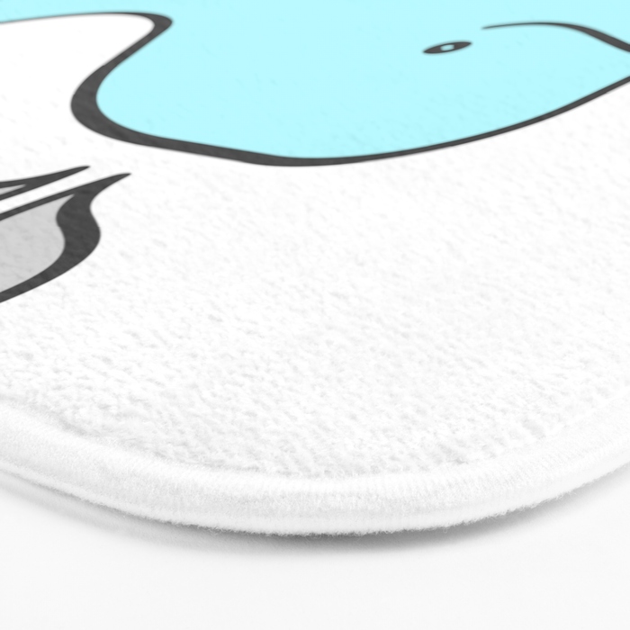 Oh Whale Funny Cute Pun Ocean Animal Cartoon Beach Bath Mat Gallery Image 3
