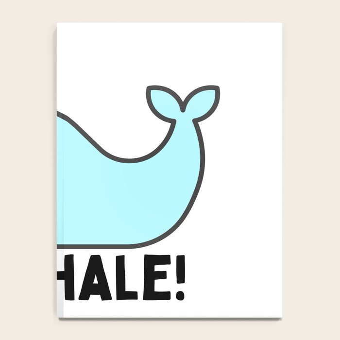 Oh Whale Funny Cute Pun Ocean Animal Cartoon Beach Notebook Gallery Image 4