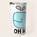 Oh Whale Funny Cute Pun Ocean Animal Cartoon Beach Travel Mug Gallery Image 3