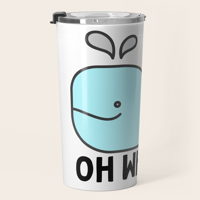 Oh Whale Funny Cute Pun Ocean Animal Cartoon Beach Travel Mug Gallery Image 3