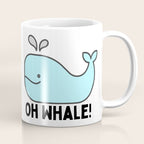 Oh Whale Funny Cute Pun Ocean Animal Cartoon Beach Coffee Mug Gallery Image 1