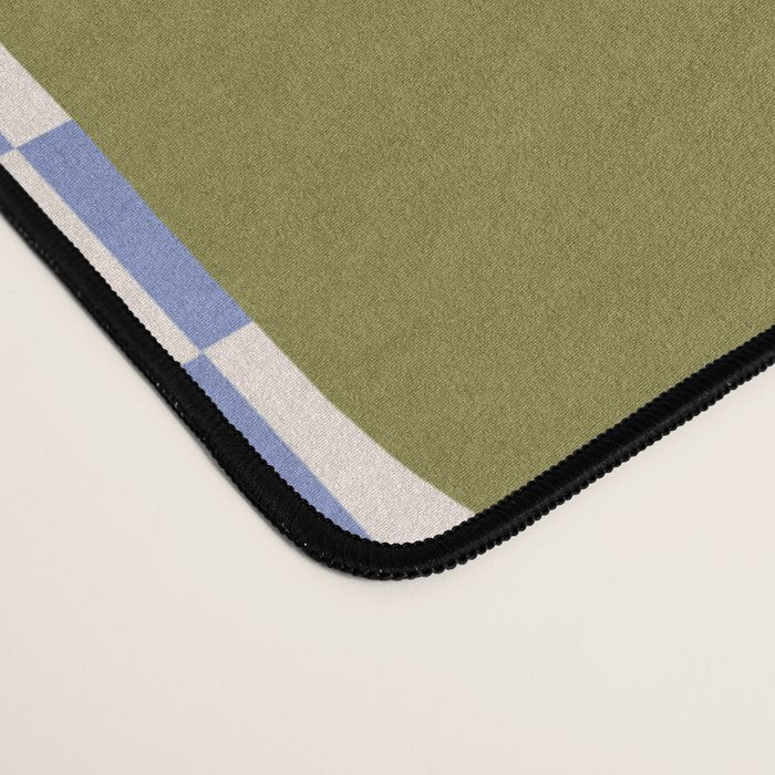 Checkered Carefree Blooms Desk Mat Gallery Image 4