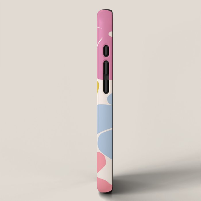 Checkered Carefree Blooms iPhone Case Gallery Image 2