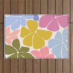 Checkered Carefree Blooms Outdoor Rug Gallery Image 1