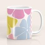Checkered Carefree Blooms Coffee Mug Gallery Image 1