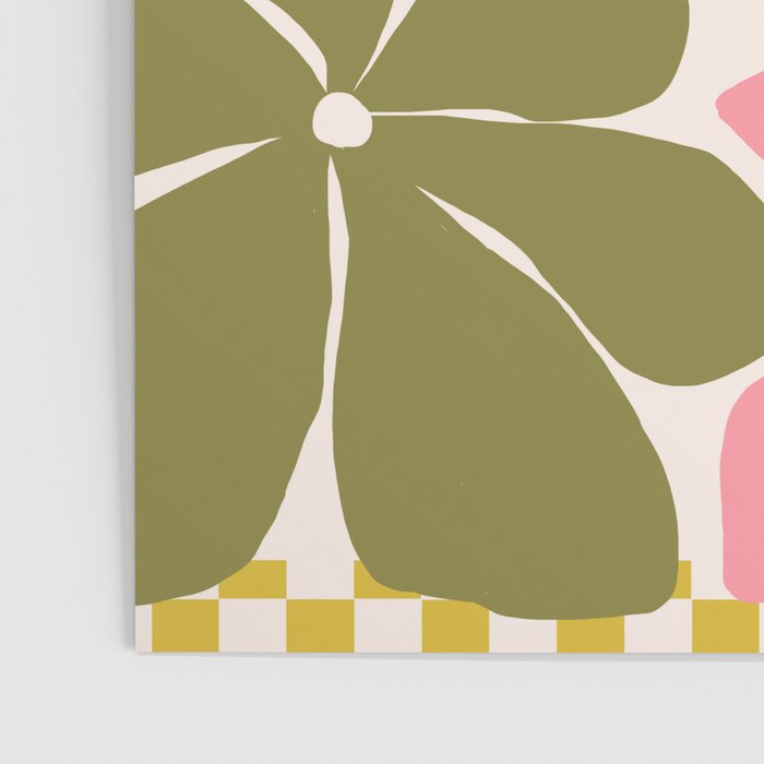 Checkered Carefree Blooms Poster Gallery Image 3