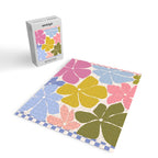 Checkered Carefree Blooms Jigsaw Puzzle Gallery Image 2