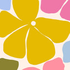 Checkered Carefree Blooms Coffee Mug Gallery Image 2