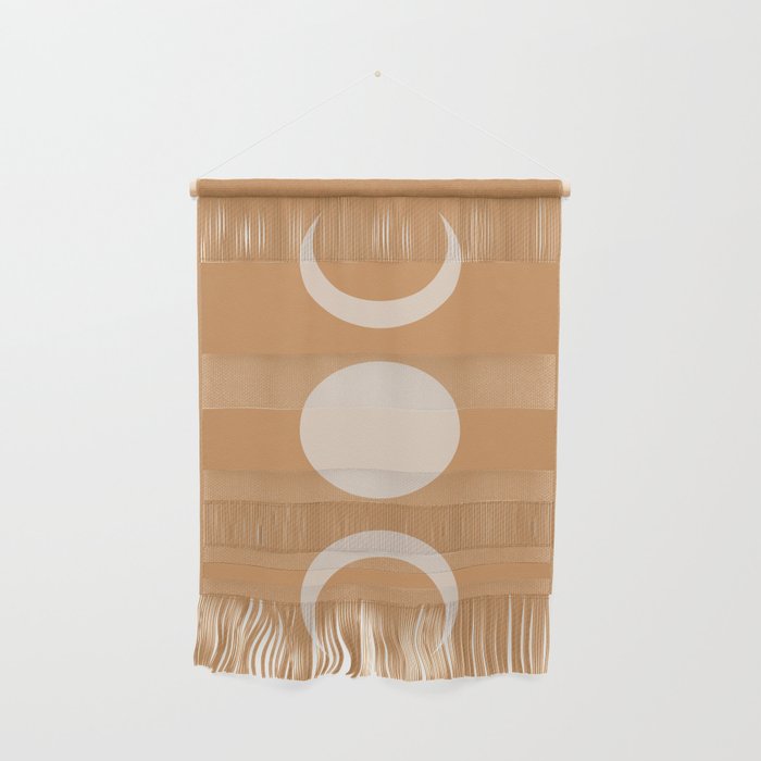 Moon Shapes Minimalism - Desert Sand Wall Hanging Gallery Image 1