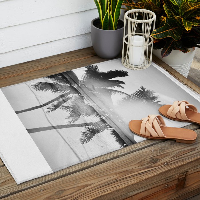 Tropicana seas - bw Outdoor Rug Gallery Image 2