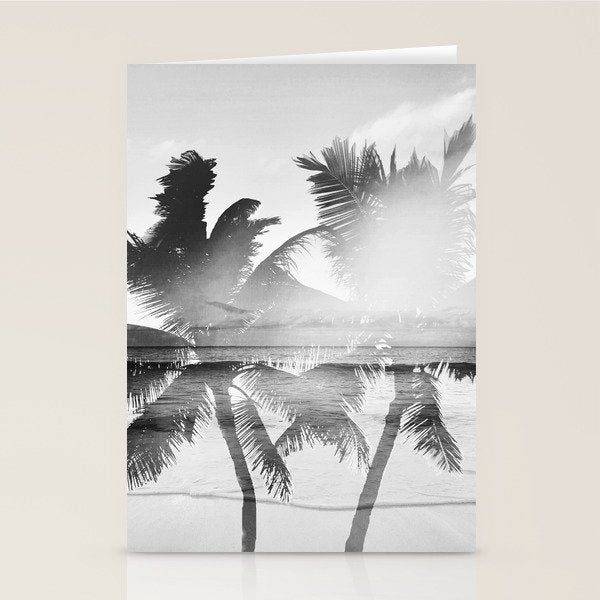Tropicana seas - bw Stationery Card Gallery Image 1