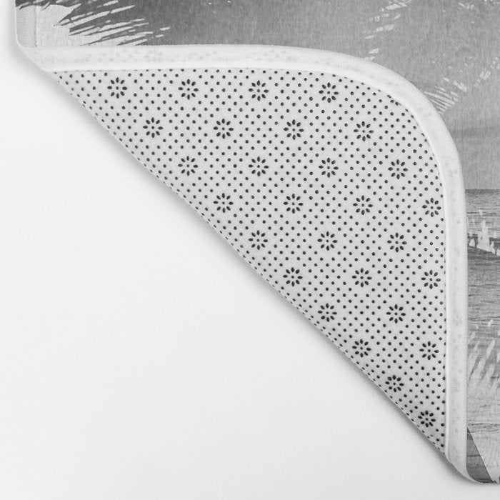 Tropicana seas - bw Bath Mat Gallery Image 2