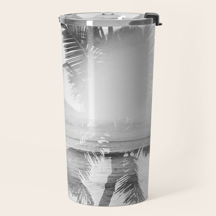 Tropicana seas - bw Travel Mug Gallery Image 2