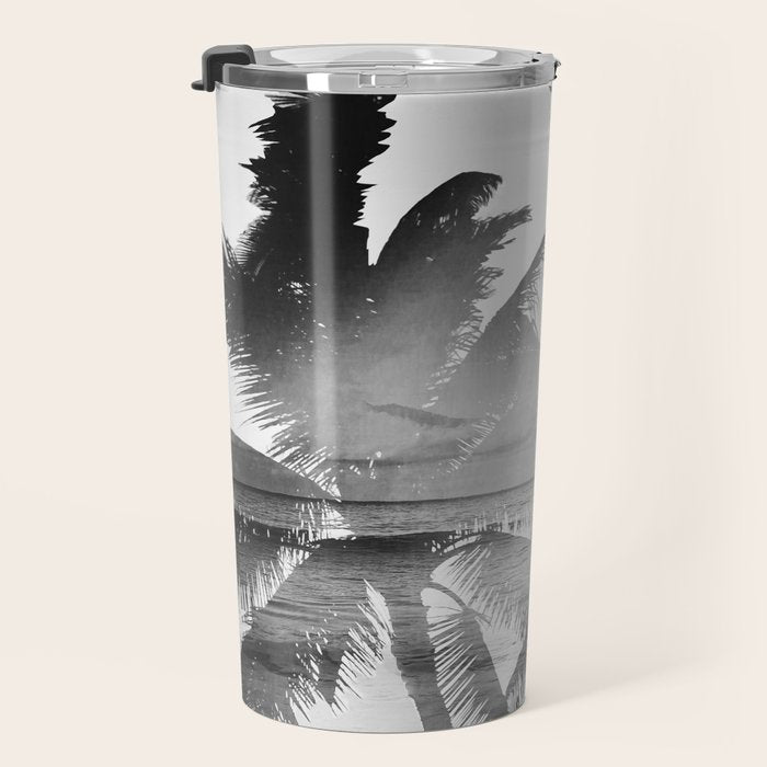 Tropicana seas - bw Travel Mug Gallery Image 3
