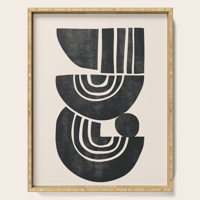 Geometric Rhythm 3 Serving Tray Gallery Image 1