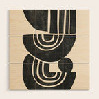  Geometric Rhythm 3 Wood Wall Art Gallery Image 1