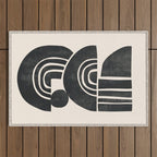  Geometric Rhythm 3 Outdoor Rug Gallery Image 1