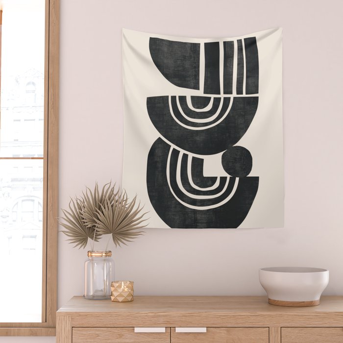  Geometric Rhythm 3 Wall Tapestry Gallery Image 2