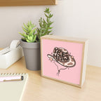 Yeehaw Cowboy Hat Inspired by PANTONE 17 1230 Mocha Mousse Mini Art Print Gallery Image 2