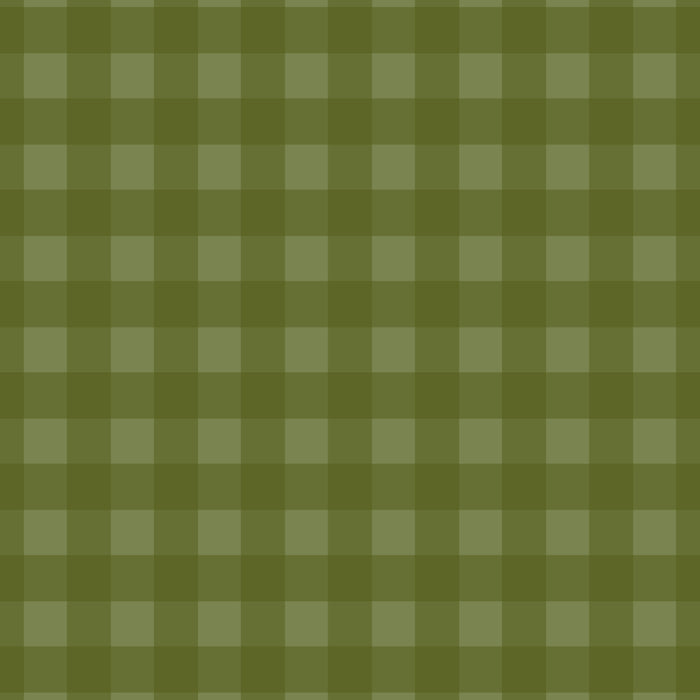 Gingham Check Pattern in Olive and Moss Green Coffee Mug Gallery Image 2