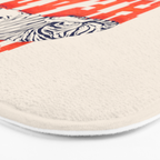 My Head is a Jungle-Tiger typography Bath Mat Gallery Image 3