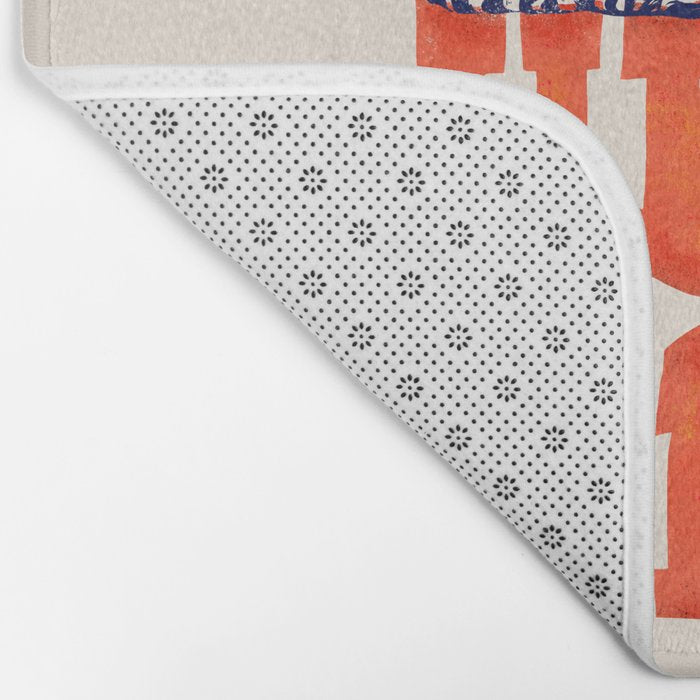 My Head is a Jungle-Tiger typography Bath Mat Gallery Image 2