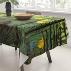 Henri Rousseau "Exotic Landscape with Lion and Lioness in Africa" Tablecloth Gallery Image 3
