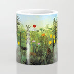 Henri Rousseau "Exotic Landscape with Lion and Lioness in Africa" Coffee Mug Gallery Image 4
