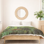 Henri Rousseau "Exotic Landscape with Lion and Lioness in Africa" Duvet Cover Gallery Image 3