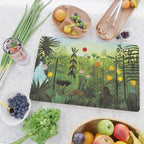 Henri Rousseau "Exotic Landscape with Lion and Lioness in Africa" Cutting Board Gallery Image 2