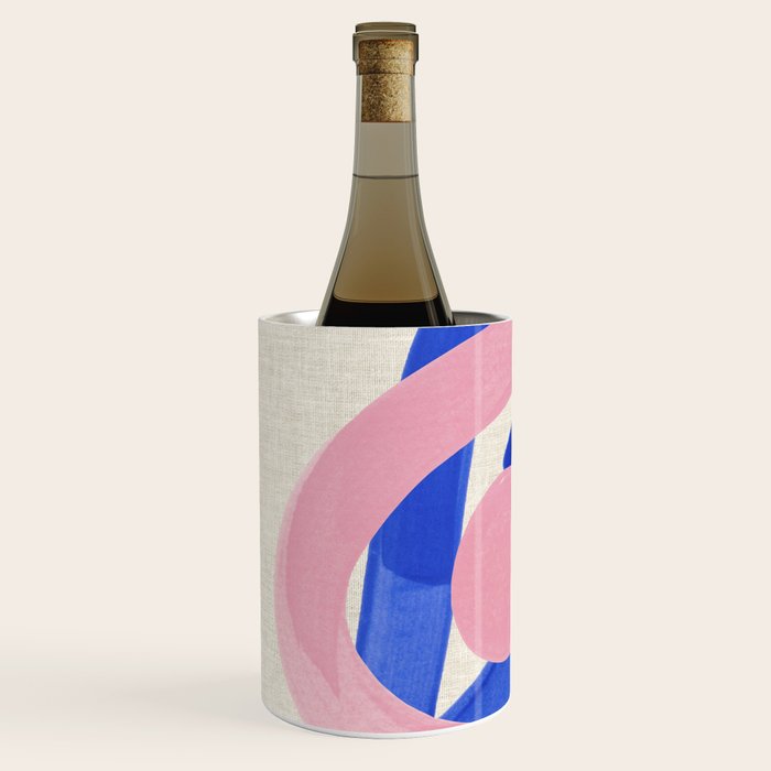 Pink And Blue Round Orbit Wine Chiller Gallery Image 2