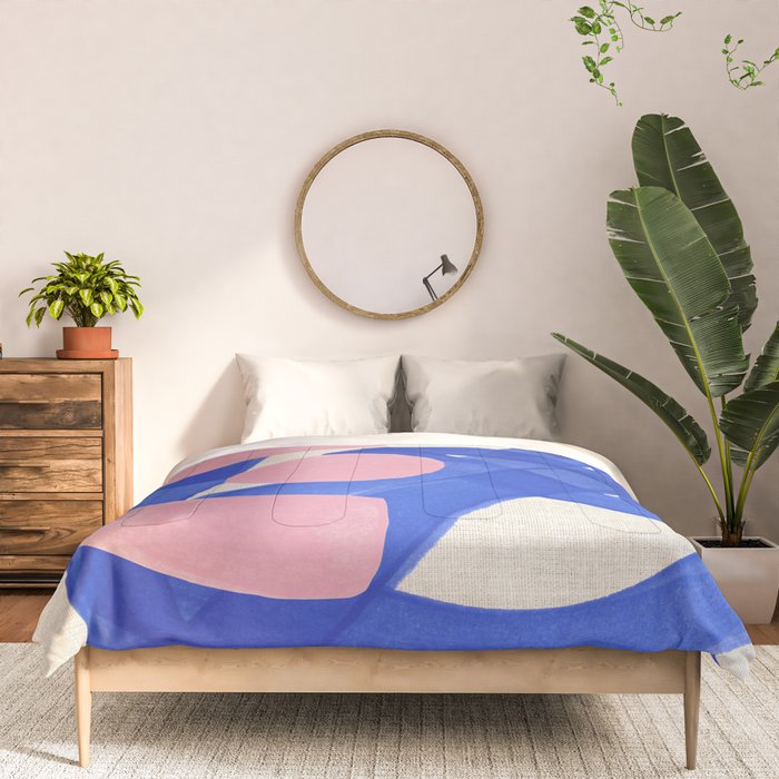 Pink And Blue Round Orbit Comforter Gallery Image 3