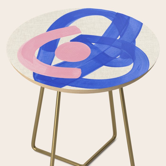 Pink And Blue Round Orbit Side Table Gallery Image 2