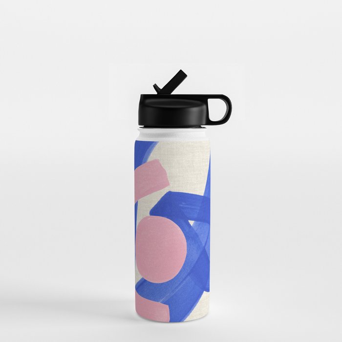 Pink And Blue Round Orbit Water Bottle Gallery Image 1
