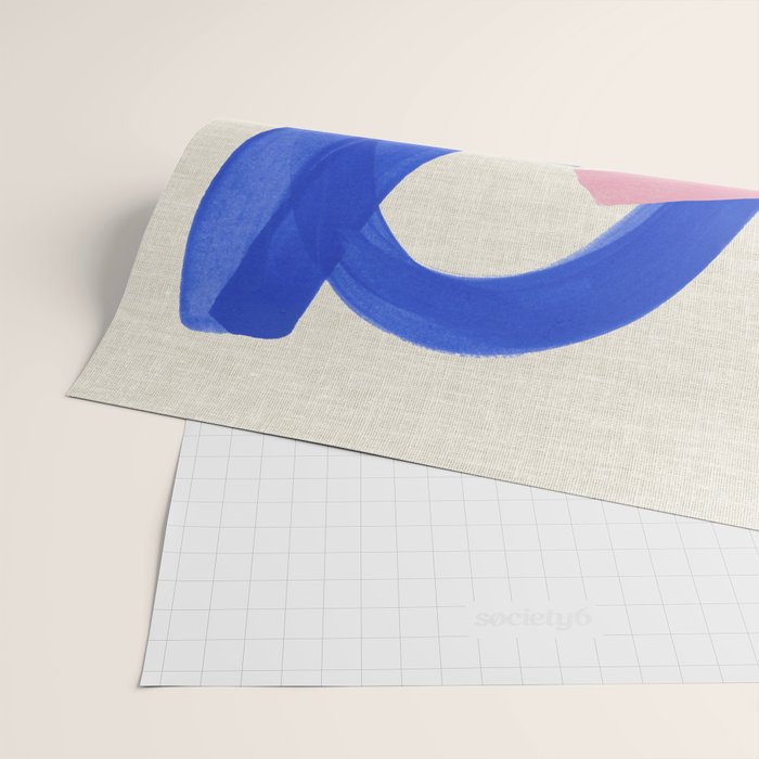 Pink And Blue Round Orbit Wrapping Paper Gallery Image 2