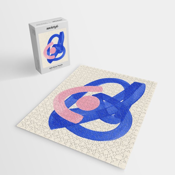 Pink And Blue Round Orbit Jigsaw Puzzle Gallery Image 2