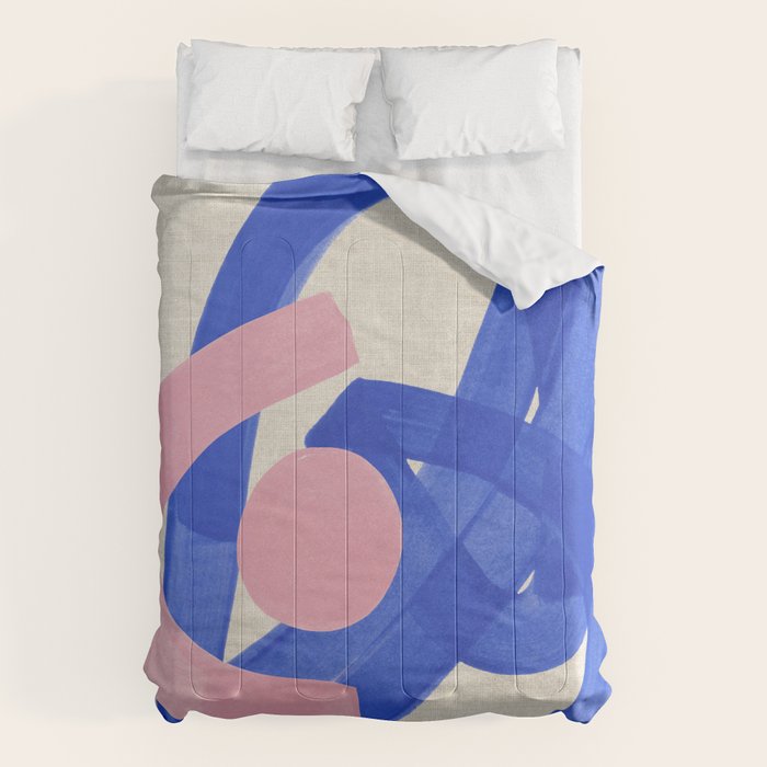 Pink And Blue Round Orbit Comforter Gallery Image 6
