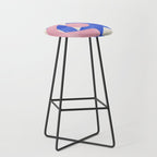 Pink And Blue Round Orbit Stool Gallery Image 1