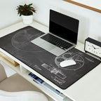Film Reel Patent - Classic Cinema Art - Black Chalkboard Desk Mat Gallery Image 2