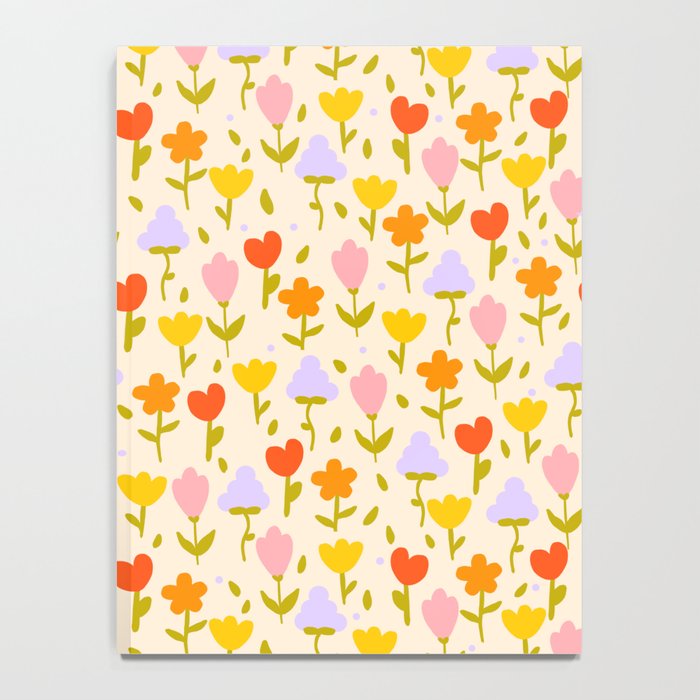 Colourful spring flowers pattern  Notebook Gallery Image 4