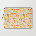 Colourful spring flowers pattern  Laptop Sleeve Gallery Image 1